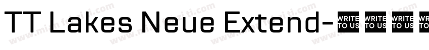 TT Lakes Neue Extend字体转换
